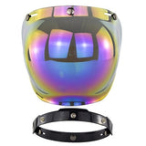 Open Face Helmet Visor Motorcycle Helmets Bubble Visors Flip Up Motorcycles Visor Capacete Lens Motorcycle Helmet Accessories