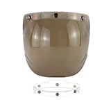 Open Face Helmet Visor Motorcycle Helmets Bubble Visors Flip Up Motorcycles Visor Capacete Lens Motorcycle Helmet Accessories