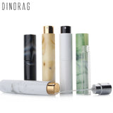 Mini Portable Refillable Perfume Spray Bottle Marbling Aluminum Makeup Water Atomizer Bottle Empty Container Travel Bottle Tool