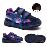 Dinoskulls 3-8 Boys Autumn Winter Shoes Dinosaur LED Glowing Sneakers 2020 Children Sports 3D T-Rex Kids Genuine Leather Shoes