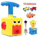 New Balloon Inertial Powered Car funny Toys Preschool Educational Science Toys with Manual Balloon Pump for Kids