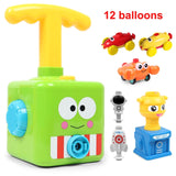 New Balloon Inertial Powered Car funny Toys Preschool Educational Science Toys with Manual Balloon Pump for Kids