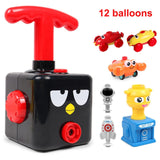 New Balloon Inertial Powered Car funny Toys Preschool Educational Science Toys with Manual Balloon Pump for Kids