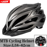 KINGBIKE 2020 New Design Black Bicycle Helmets MTB Mountain Road Cycling Helmet Bike Casco Ciclismo Bike  Helmet Size L-XL