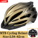 KINGBIKE 2020 New Design Black Bicycle Helmets MTB Mountain Road Cycling Helmet Bike Casco Ciclismo Bike  Helmet Size L-XL