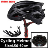 KINGBIKE 2020 New Design Black Bicycle Helmets MTB Mountain Road Cycling Helmet Bike Casco Ciclismo Bike  Helmet Size L-XL