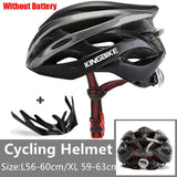 KINGBIKE 2020 New Design Black Bicycle Helmets MTB Mountain Road Cycling Helmet Bike Casco Ciclismo Bike  Helmet Size L-XL