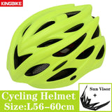 KINGBIKE 2020 New Design Black Bicycle Helmets MTB Mountain Road Cycling Helmet Bike Casco Ciclismo Bike  Helmet Size L-XL