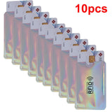 Men Anti Rfid Wallet Blocking Reader Lock Bank Card Holder Id Bank Card Case Protection Metal Credit NFC Holder Aluminium 6*9cm