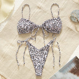In-X Brazilian micro bikinis 2020 mujer Sexy string swimsuit female pleated bikini set Yellow swimwear women Mini bathing suit