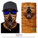 Seamless Magic Bandana Animal Monkey Shark Neck Warmer Tube Shield Gaiter Scarf Face Headband Snowboard Bicycle Headwear