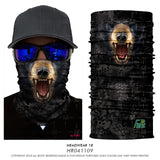 Seamless Magic Bandana Animal Monkey Shark Neck Warmer Tube Shield Gaiter Scarf Face Headband Snowboard Bicycle Headwear