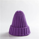 Hat Female Unisex Cotton Blends Solid Warm Soft HIP HOP Knitted Hats Men Winter Caps Women's Skullies Beanies For Girl Wholesale