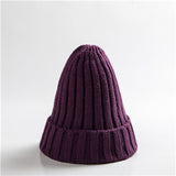 Hat Female Unisex Cotton Blends Solid Warm Soft HIP HOP Knitted Hats Men Winter Caps Women's Skullies Beanies For Girl Wholesale