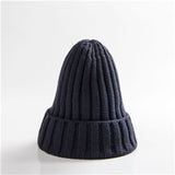 Hat Female Unisex Cotton Blends Solid Warm Soft HIP HOP Knitted Hats Men Winter Caps Women's Skullies Beanies For Girl Wholesale