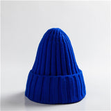 Hat Female Unisex Cotton Blends Solid Warm Soft HIP HOP Knitted Hats Men Winter Caps Women's Skullies Beanies For Girl Wholesale