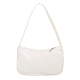 Casual PU Leather Sling Handbag Purse Women Elegant Chain Shoulder Crossbody Bag Popular Simple Female Daily Bag - shopwishi 