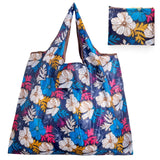 Big Thick Polyester Nylon Tote ECO Bag - Reusable & Portable Women's Foldable Shopping Bag