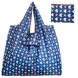 Big Thick Polyester Nylon Tote ECO Bag - Reusable & Portable Women's Foldable Shopping Bag