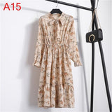 Plus Size Women's Clothing Long Sleeve Chiffon Shirt Dresses For Women Red Bow Floral Club Party Autumn Winter платье 2020 Woman