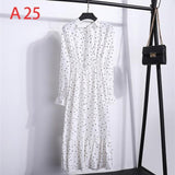 Plus Size Women's Clothing Long Sleeve Chiffon Shirt Dresses For Women Red Bow Floral Club Party Autumn Winter платье 2020 Woman