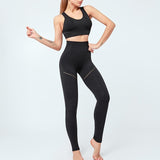 Women Seamless Yoga Set Women Gym Clothes Tank Crop Top Hollow Out