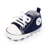 Baby Sneaker Boy Girl Shoes Print Star Canvas Soft Anti-Slip Sole Newborn Infant First Walkers Toddler Casual Canvas Crib Shoes