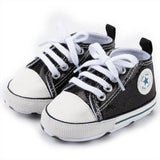 Baby Sneaker Boy Girl Shoes Print Star Canvas Soft Anti-Slip Sole Newborn Infant First Walkers Toddler Casual Canvas Crib Shoes