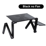 Adjustable Laptop Desk Stand Portable Aluminum Ergonomic Lapdesk For TV Bed Sofa PC Notebook Table Desk Stand With Mouse Pad