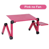Adjustable Laptop Desk Stand Portable Aluminum Ergonomic Lapdesk For TV Bed Sofa PC Notebook Table Desk Stand With Mouse Pad