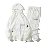 2020 Men's Hip Hop Tracksuit Mens Clothing 2 Pieces Sets Man Streetwear Jacets And Harem Pants ABZ551