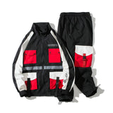 2020 Men's Hip Hop Tracksuit Mens Clothing 2 Pieces Sets Man Streetwear Jacets And Harem Pants ABZ551