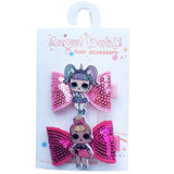 LOL Surprise Dolls Cartoon Fashion Children's Sequins Bow Hairpin Headdress Hair Accessories Girl Birthday Toys Gifts - shopwishi 