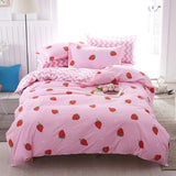Solstice Home Textile Cyan Cute Cat Kitty Duvet Cover Pillow Case Bed Sheet Boy Kid Teen Girl Bedding Linens Set King Queen Twin