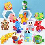 1 Piece Aircraft Clockwork Cute Cartoon Animals Wind Up Toys for Children Dog Shape Car Model Toy Baby Filed Gift for Kids - shopwishi 