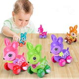 1 Piece Aircraft Clockwork Cute Cartoon Animals Wind Up Toys for Children Dog Shape Car Model Toy Baby Filed Gift for Kids - shopwishi 