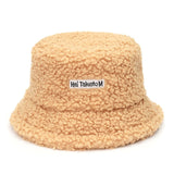Lamb Faux Fur Bucket Hat Thickened Warm Teddy Velvet Winter Hats For Women Lady Bob  Panama Outdoor Plush Fisherman Hat