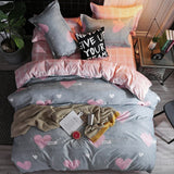 Solstice Stylish Black Flamingo Style Comforter Bedding Set 3/4pcs Bedclothes Sets Bed Linings Duvet Cover Bed Sheet Pillowcases