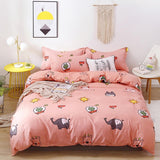 Solstice Stylish Black Flamingo Style Comforter Bedding Set 3/4pcs Bedclothes Sets Bed Linings Duvet Cover Bed Sheet Pillowcases
