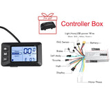 Ebike Brushless Controller Display 24V/36V /48V 500W Electric Bicycle Display Led Bike Display For Ebike  Conversion Kit