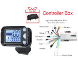 Ebike Brushless Controller Display 24V/36V /48V 500W Electric Bicycle Display Led Bike Display For Ebike  Conversion Kit