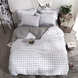 Solstice Home Textile Cyan Cute Cat Kitty Duvet Cover Pillow Case Bed Sheet Boy Kid Teen Girl Bedding Linens Set King Queen Twin