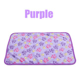 3 Colors 40x60cm 75x50cm Cute Floral Pet Sleep Warm Paw Print towl Dog Cat Puppy Fleece Soft Dog Blanket Pet Dog Beds Mat