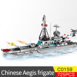 Lego Military Warship Navy Aircraft Army Building Block Figures for Children