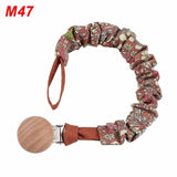 Baby Infant Cotton Pacifier Clip for Newborn Teething Soother Chew Dummy Chains Dropship - shopwishi 