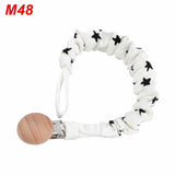 Baby Infant Cotton Pacifier Clip for Newborn Teething Soother Chew Dummy Chains Dropship - shopwishi 