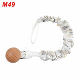 Baby Infant Cotton Pacifier Clip for Newborn Teething Soother Chew Dummy Chains Dropship - shopwishi 