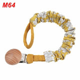 Baby Infant Cotton Pacifier Clip for Newborn Teething Soother Chew Dummy Chains Dropship - shopwishi 