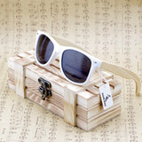 Genuine Real Bamboo Wood Polarized Sunglasses in Wood Gift boxes for