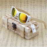 Genuine Real Bamboo Wood Polarized Sunglasses in Wood Gift boxes for